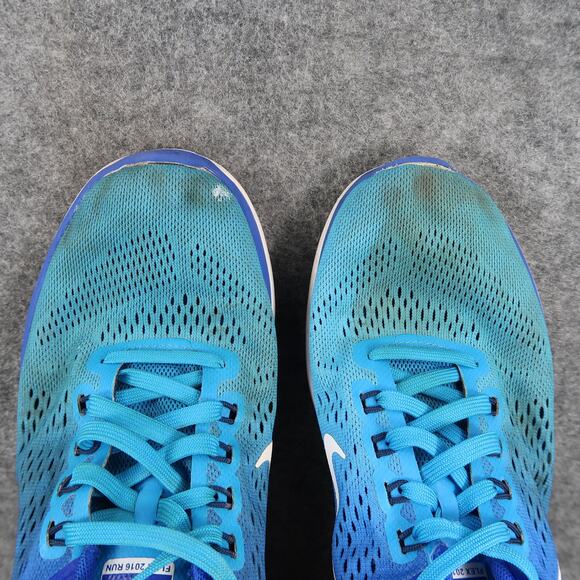 Nike Shoes Womens 7.5 Athletic Trainers Flex 2016 Run Sneakers Blue Sport Active - Picture 9 of 13